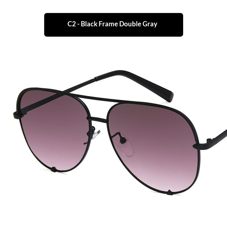 Lunettes Soleil ISLAB™ – Double Pont Métal | Style Luxe & Protection UV