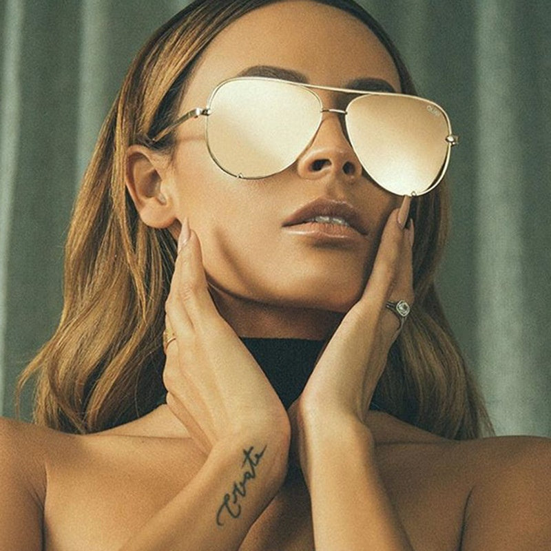 Lunettes Soleil ISLAB™ – Double Pont Métal | Style Luxe & Protection UV